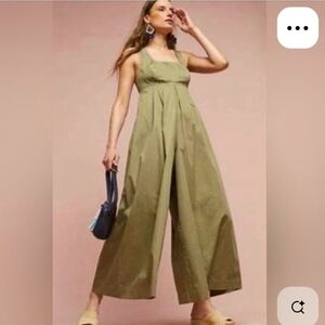 Olive Green Sleeveless Jumpsuit